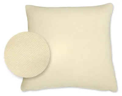 Produktbild von Kissenhülle Baumwolle Velours Kissenbezug Deko Kissen 40x40 creme