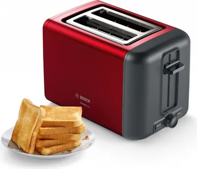 Produktbild von Bosch DesignLine TAT3P424DE Wasserkocher & Toaster - Rot