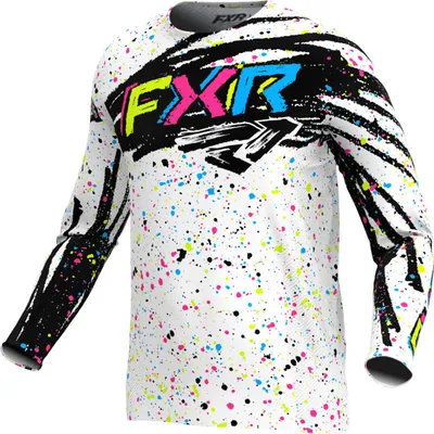 Immagine prodotto di Maglia da motocross FXR Podium 2025 Youth, nero/colore, XL