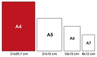 Productafbeelding van Notitieboek A4, met lijntjes, 80 g/m², 12 stuks, geschikt voor school en huiswerk