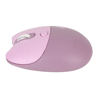 Obrázok produktu pre 2,4 GHz bezdrôtová myš s motívom mačky, s funkciou stlmenia zvuku, USB prijímač, roztomilá, prenosná, 3 úrovne DPI, pre notebooky a počítače M3, fialová
