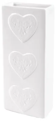 Image de Humidificateur d'air pour radiateur - Céramique - Forme de cœur - 300 ml - Blanc