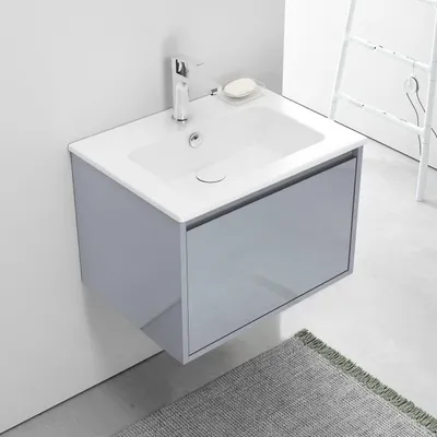 Image de Meuble-lavabo Loft avec meuble sous vasque de 60 cm, 1 tiroir