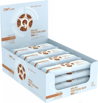 Produktbild von QNT MILKii Protein Bar (12x60g) Cookie - Riegel - Protein-Riegel