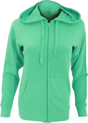 Produktbild von Fruit Of The Loom Damen Kapuzenjacke / Kapuzen-Sweatshirt / Hoodie mit Reißverschluss, tailliert BC2658 (2XL) (Kellygrün)