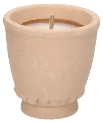 Obrázek produktu pro Pomax, svíčka Ronda, vyrobená z terakoty, barva slonoviny, průměr 8 cm, výška 8 cm