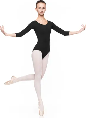 Produktbild von KLARA - Damen Ballettbody für Tanz, Schwarz Klara Body für Tanz, Gymnastik, Schwarz XS