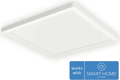 Produktbild von Philips Hue White and Color ambiance Eckiges Deckenpaneel Tento – mittelgroß, Bluetooth/Zigbee, Weiß, Multi, 2000 K, 6500 K, 15,4 W