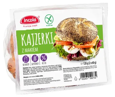 Produktbild von Glutenfreies Kaiserbrötchen mit Mohn 2 x 60 g