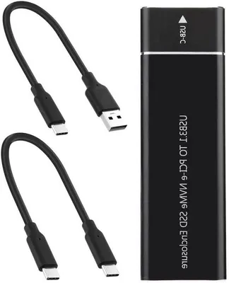 Zdjęcie produktu dla Zewnętrzna obudowa NVMe M.2 – klatka adaptera SSD – szybki transfer danych – USB 3.1 Gen 2 10 Gb/s