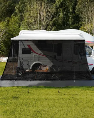 Image de Toile de protection solaire pour camping, en HDPE de 220 g/m², dimensions 200 x 300 cm, pour camping-cars
