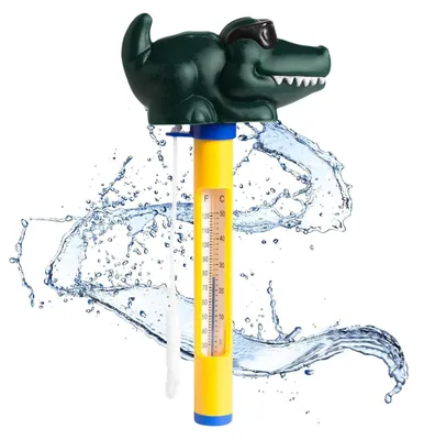 Produktbild von Schwimmbadthermometer Krokodil, schwimmend, 0°C - 50°C, für Pool