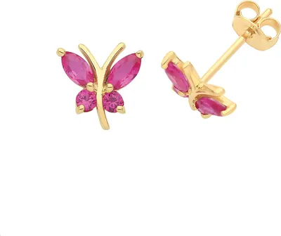 Produktbild von Schöne 9 Karat (375) Gold Damen - Paar Ohrstecker mit Zirkonia - 8mm*8mm; TRS26811