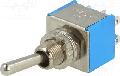 Produktbild von 1x  Schalter Hebelsc ON-OFF-ON  Pos: 3 3A/250VAC 20mΩ TSX203 Kippsc