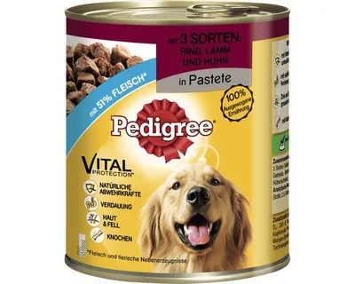 Image de Pedigree Dose Adult 3 Sorten Rind, Lamm, Huhn 12x800g