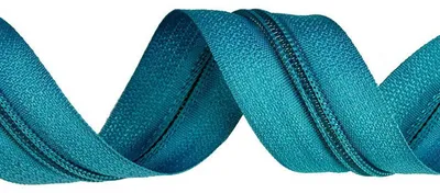 200m Endlos-Reißverschluss spiralförmig 5mm Meterware blau aquamarin