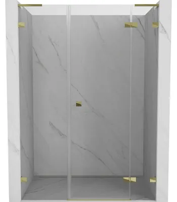 Obrázek produktu pro Mexen Lunar L sprchové dveře pravé 120 cm, transparentní, zlaté - 834SL-120-050-50-00-P