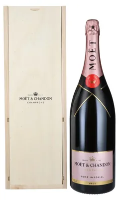 Produktbild von Moët & Chandon Champagne ROSÉ IMPÉRIAL Brut 12,5% Vol. 3l in Holzkiste