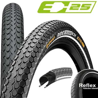 Obrázek produktu pro Pneumatiky Conti Ride Cruiser wire 28x2.00" 50-622 black/black Reflex