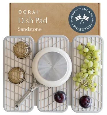 Produktbild von Dorai Home Abtropfmatte – faltbare Küchenmatte – umwickelt mit Silikongewebe zum