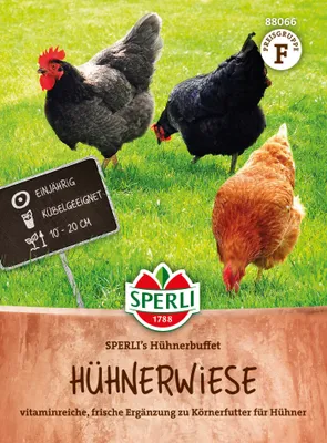 Produktbild von SPERLI Hühnerwiese Samen SPERLI's Hühnerbuffet 1,5 m²