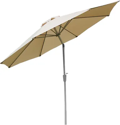 Zdjęcie produktu dla Parasol N19, parasol ogrodowy, Ø 3m uchylny poliester/aluminium 5kg ~ kremowy