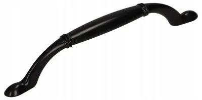 Produktbild von Gamet UR49 Möbelgriff schwarz matt, 128mm Lochabstand