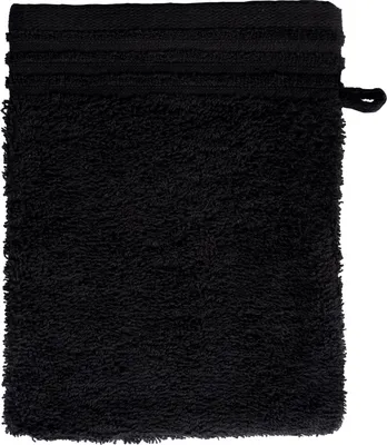 Produktbild von Waschhandschuh - Schwarz - 16 x 21 cm - Baumwolle