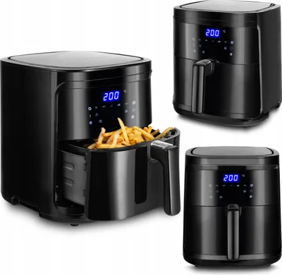 Zdjęcie produktu dla Aigostar Smart Cube Hot Air Fryer 7L 1900W Czarny z kontrolą WiFi
