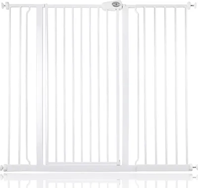 Produktbild von Bettacare Extra hoher Sicherheitsgitter für Kinder und Hunde, 120.3cm - 127.9cm, Weiß