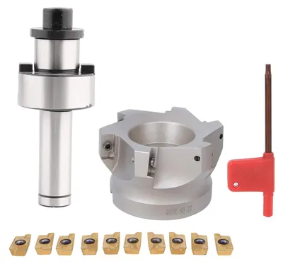 Produktbild von CNC-Fräsetset mit Spantanghalter und Fräsern - 10 Stück Fräseinsätze