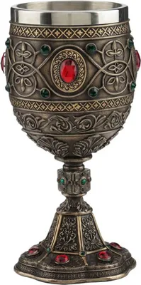 Produktbild von Veronese Heiliger Gral Weinkelch mit Metalleinsatz bronze-coloriert