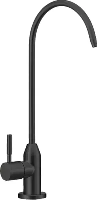 Produktbild von BieTal® 1-Wege C-Auslauf Wasserhahn Elegance aus Edelstahl matt schwarz