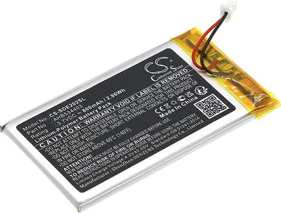 A close-up shot of a lithium-polymer battery pack.