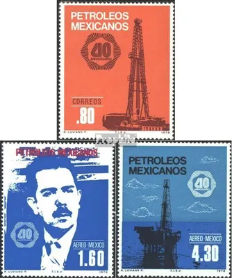 Produktbild von Briefmarken Mexiko 1978 Mi 1578-1580 (kompl.Ausg.) postfrisch Verstaatlichung mexik. Erdölfelder
