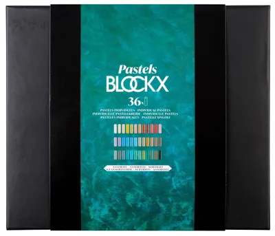 Produktbild von Blockx Holzbox 36 Pastellkreiden, 25x29 cm, sortiert 12936ABXC