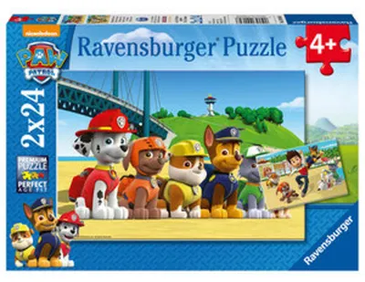 Produktbild von 2 x 24 Teile Ravensburger Kinder Puzzle Paw Patrol Heldenhafte Hunde 09064