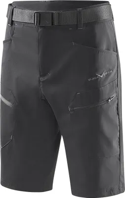 Produktbild von BLACK CREVICE - kurze Herren Wander- & Trekkinghose - Shorts - Outdoor Hose | Farbe: Schwarz | Größe: S