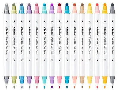 Obrázek produktu pro Tečkovací fixy OHUHU Dots Dual Tip, 15 ks