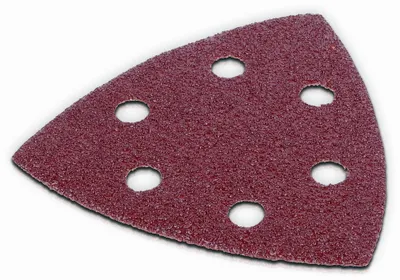 Obrázok produktu pre Kreator 5 brúsnych listov 90 x 90 x 90 mm zrnitosť G240 Trojhranná brúska na drevo - G240