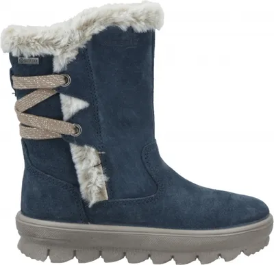Produktbild von Superfit  Kinderschuhe Mädchen Stiefel wasserdicht Stiefel Blau Freizeit, Schuhgröße:28 EU