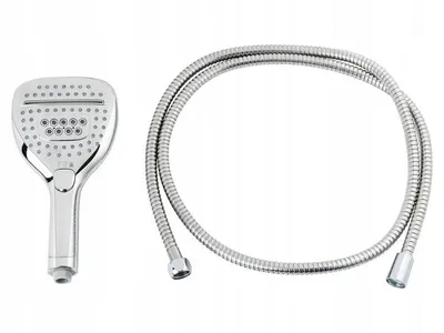 Produktbild von LIVARNO home Multifunktionsbrause-Set 3 Strahlarten 175 cm Schlauch Wassersparend