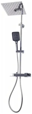 Obrázek produktu pro Avapax | Sprchový systém – 250 x 250 mm – termostatová baterie – dvě funkce – nerezová ocel stříbrná