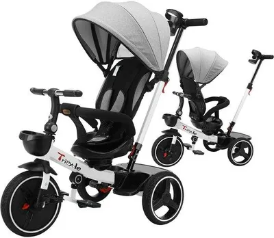 Obrázok produktu pre Trojkolesový nákladný vozík s funkciou otáčania o 360 stupňov – otočné sedadlo – pre dojčatá a malé deti od 1 do 3 rokov – 95 x 90 x 60 cm