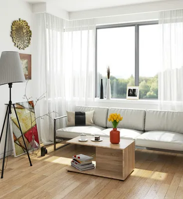 Produktbild von Couchtisch aus Laminat | Tische | 90 × 44 × 51 cm, kratzfest, pflegeleicht