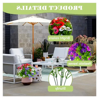 Produktbild von 12 Bündel Künstliche Blumen für den Außenbereich