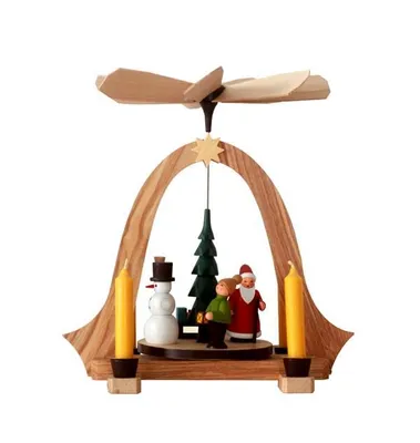 Produktbild von Pyramide mit Weihnachtsfiguren bunt HxBxT 26x23x20cm NEU