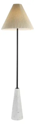 Produktbild von HOME DELUXE Stehlampe in Marmoroptik - Weiß | Moderne Stehleuchte, elegante Beleuchtung, Lichtquelle mit Marmoroptik, stilvolle Stehleuchte
