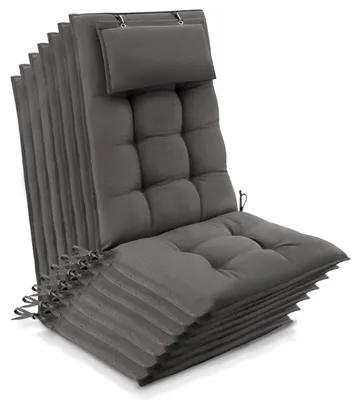 Produktbild von Beautissu 7er Set Sun-HL Hochlehner Auflage 120x50x8cm Taupe