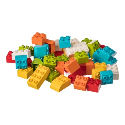 Produktbild von L-W Toys Klötzchenset für die kleinsten Baumeister 2. 50 Stück